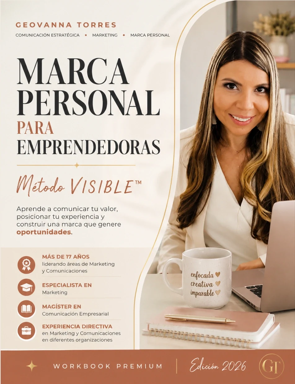 Portada del programa Marca Personal para Emprendedoras, Método VISIBLE